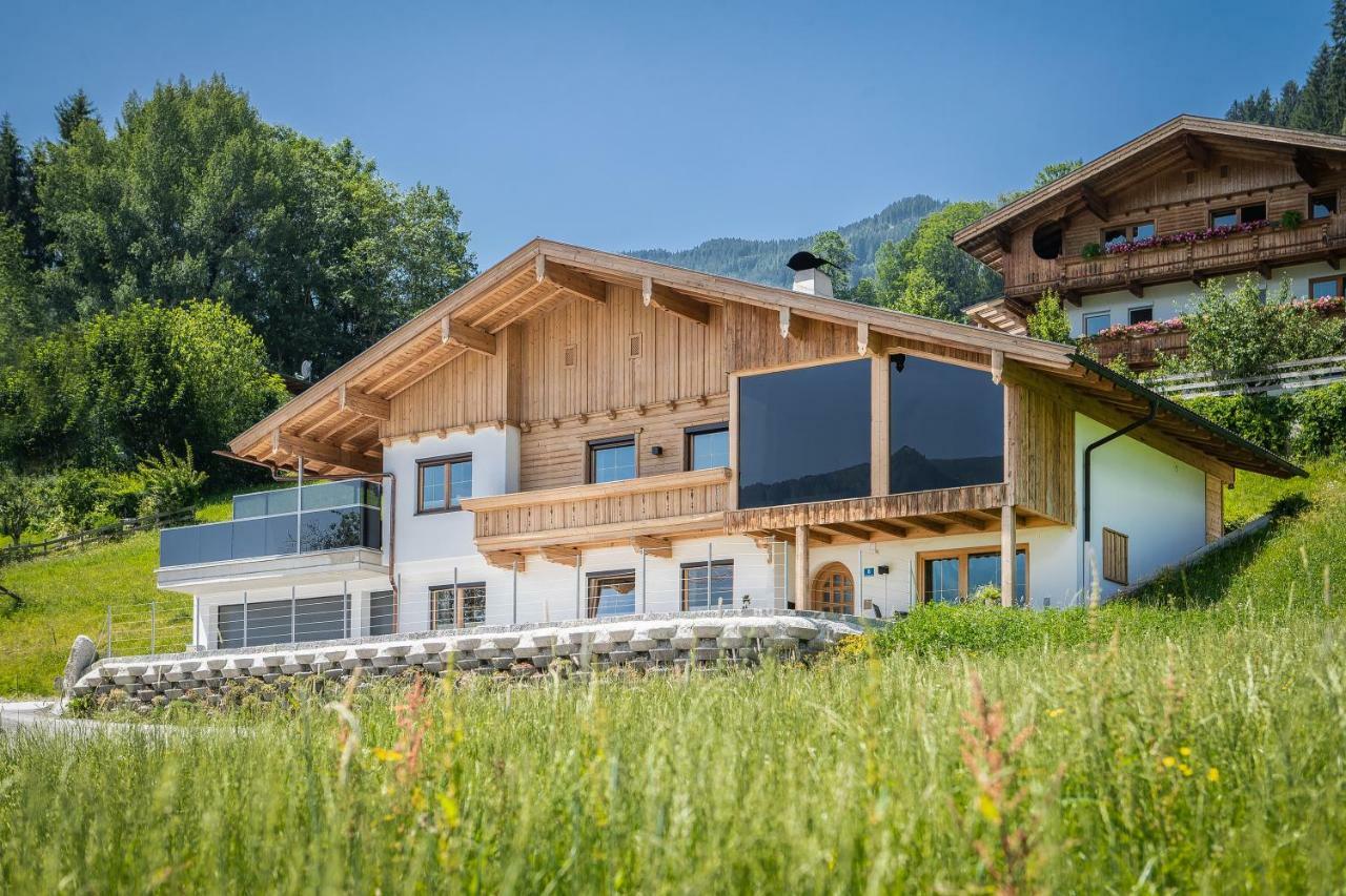 "Chalet Bergzeit" Ferienhaus Mit Sauna & Wellness Fuegenberg Exterior foto